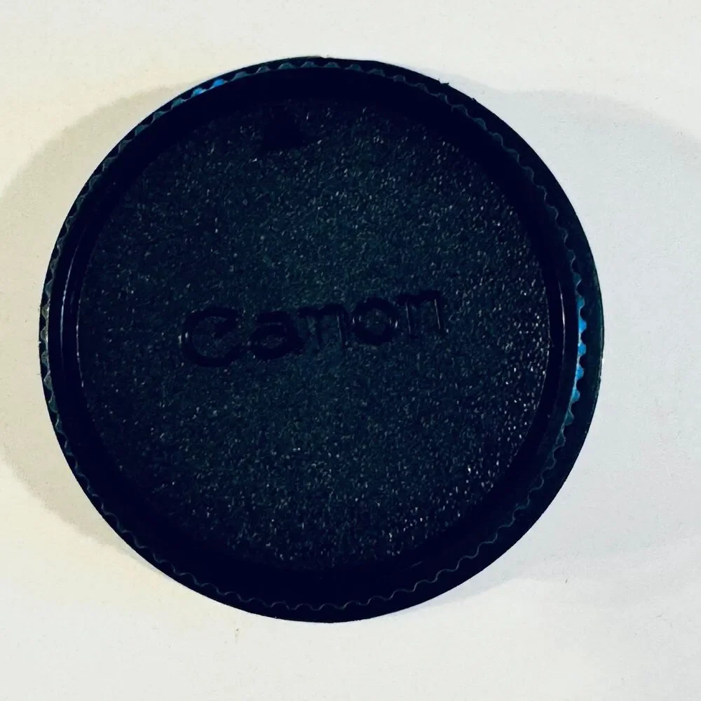 Vintage Canon FD - Black Plastic Rear Lens Cap - Fits Canon AE-1 Camera Lens